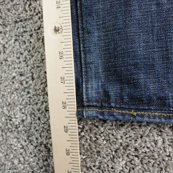 Levis 501 Jeans Men 34x32 Blue Classic Fit Straight Leg Denim Pants Actual 33x28 - Picture 5 of 12